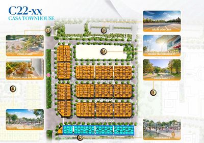 Nhà Phố Liền Kề - 1 Hầm 4 Tầng 600m sàn - Khu Tiện Ích Đẳng Cấp