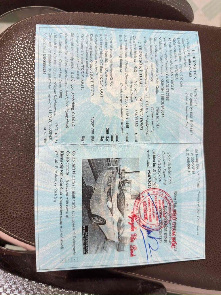 chính chủ cần bán Hyundai Elantra 2013 - 95425 km. Mua bán Ô tô tại Thành phố Biên Hòa Đồng Nai được đăng bởi Cao Xuân Mười hình 14
