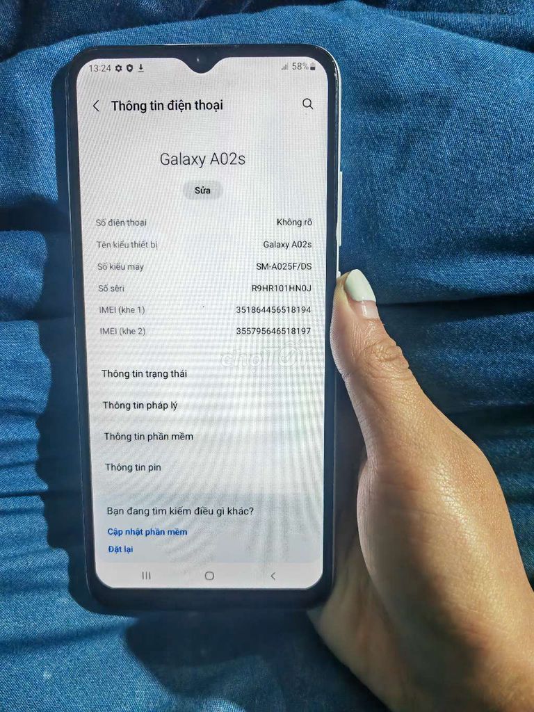 Samsung Galaxy A02s 32GB Trắng. Mua bán Điện thoại tại Quận Nam Từ Liêm Hà Nội được đăng bởi Như Tâm hình 1