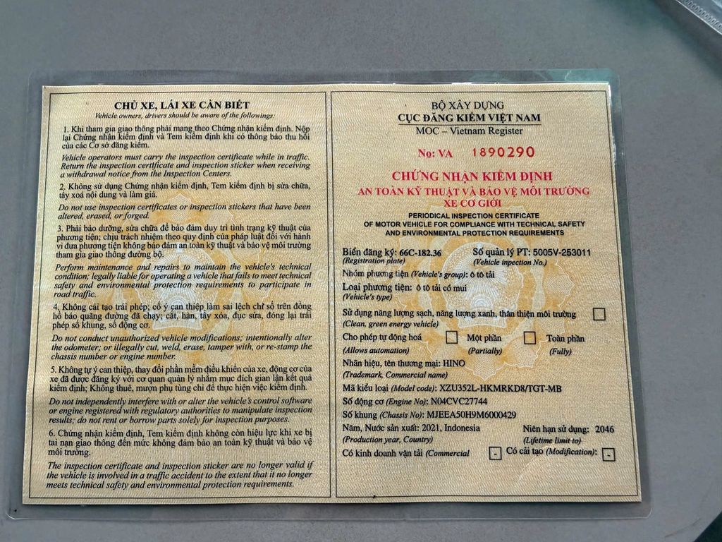 HINO 3.49 Tấn Thùng Mui Bạt Dài 5m7 Đời 2021 ĐẸP. Mua bán Xe tải, xe ben tại undefined undefined được đăng bởi XE TẢI LƯỚT MIỀN NAM  hình 7