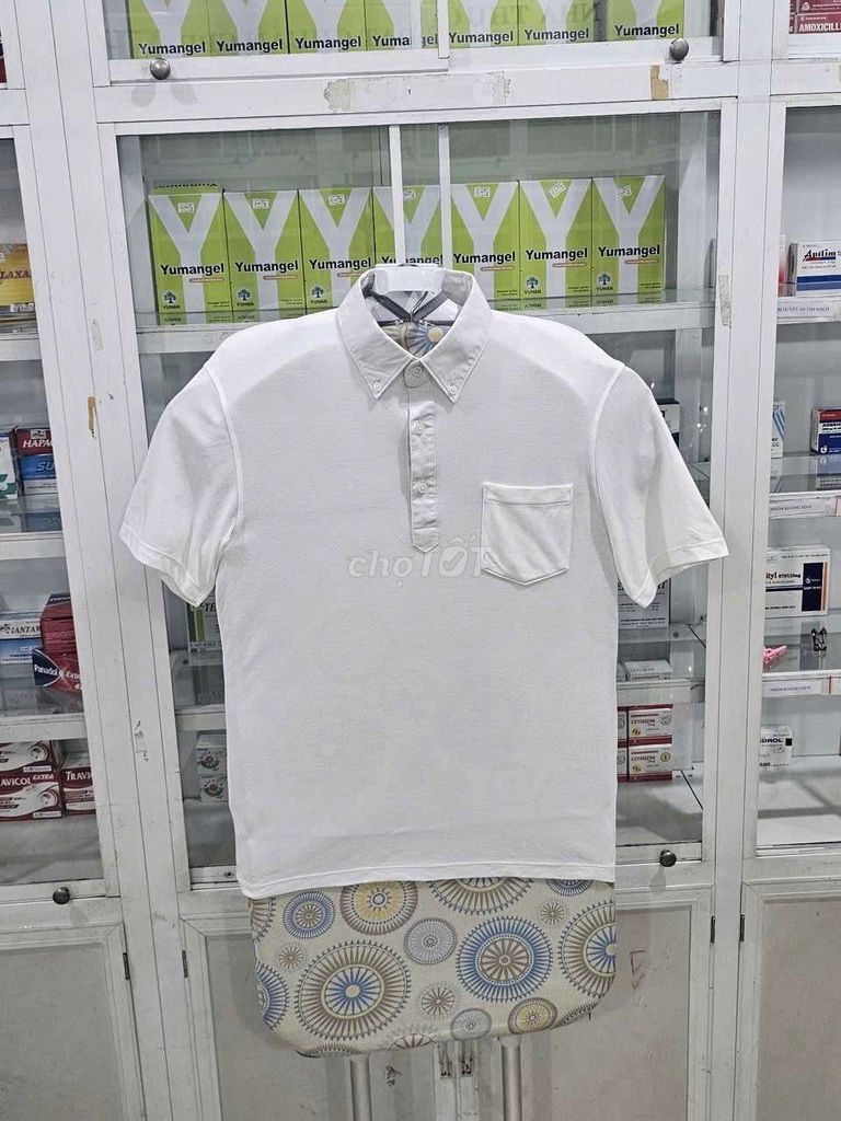 Áo Polo Uniqlo Nam Vải mềm mại Trắng L Như mới. Mua bán Quần áo tại Thành phố Thủ Đức Tp Hồ Chí Minh được đăng bởi Shop khoa nguyễn si tuyển  hình 1