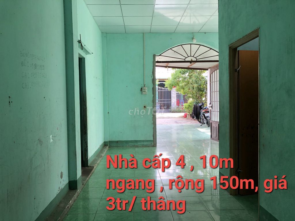 Nhà cấp 4 thoáng mát, hẻm nhưa 4m, cách ủy ban xã Phước An 300m