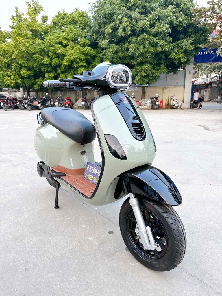 Vespa xám xanh ắc quy 2025 đủ giấy. Mua bán Xe điện tại Quận Bắc Từ Liêm Hà Nội được đăng bởi Xe điện Bình Phương hình 4