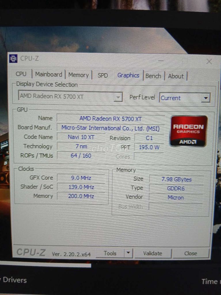 Card đồ họa AMD RX 5700 XT 8GB GDDR6. Mua bán Linh kiện (RAM, Card...) tại Quận Cẩm Lệ Đà Nẵng được đăng bởi Phạm Quang Huy hình 1