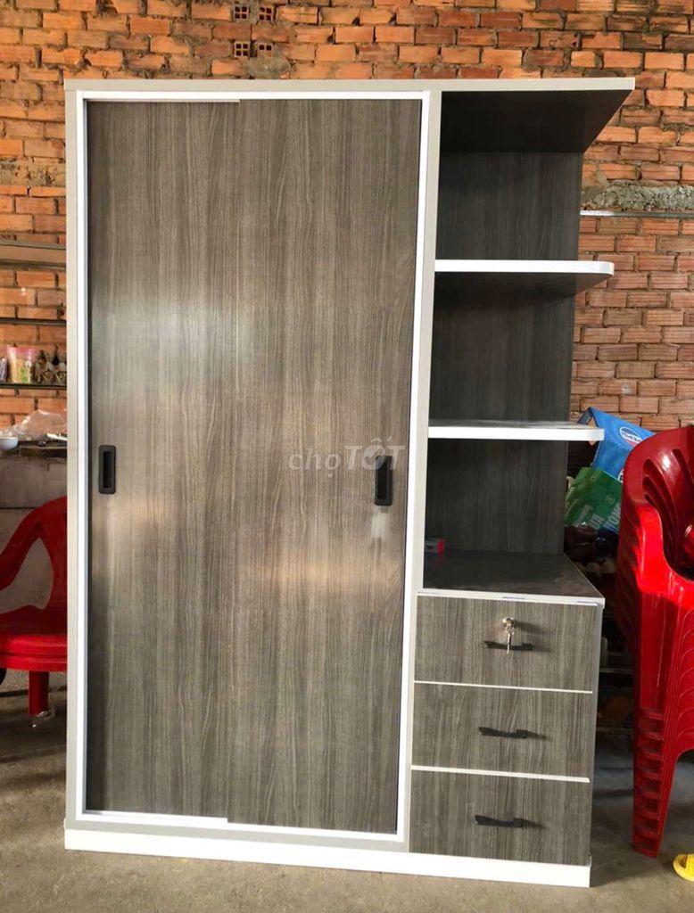 TỦ NHỰA ĐÀI LOAN CỬA LÙA 2 CÁNH 1 KỆ MÀU H11. Mua bán Tủ, kệ gia đình tại Thành phố Biên Hòa Đồng Nai được đăng bởi Tủ nhựa đài loan hoàng quân hình 1