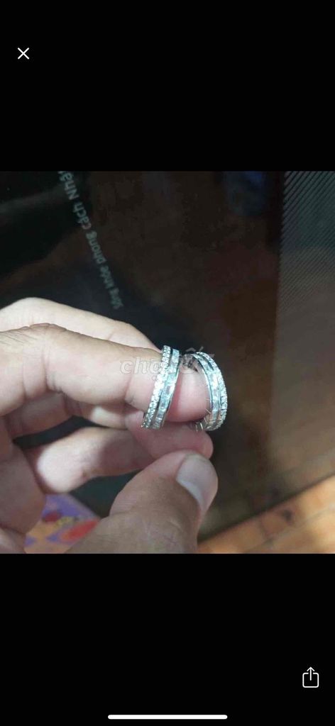 Nhẫn Titan Bạch kim dành cho cặp đôi. Mua bán Phụ kiện thời trang khác tại Thành phố Trà Vinh Trà Vinh được đăng bởi ken ken hình 1