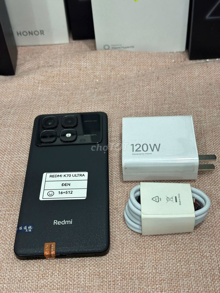 Xiaomi Redmi K70 Ultra 16/512 Đen sạc 120w có COD. Mua bán Điện thoại tại Quận Hoàng Mai Hà Nội được đăng bởi Trần Ngọc Hiếu hình 1