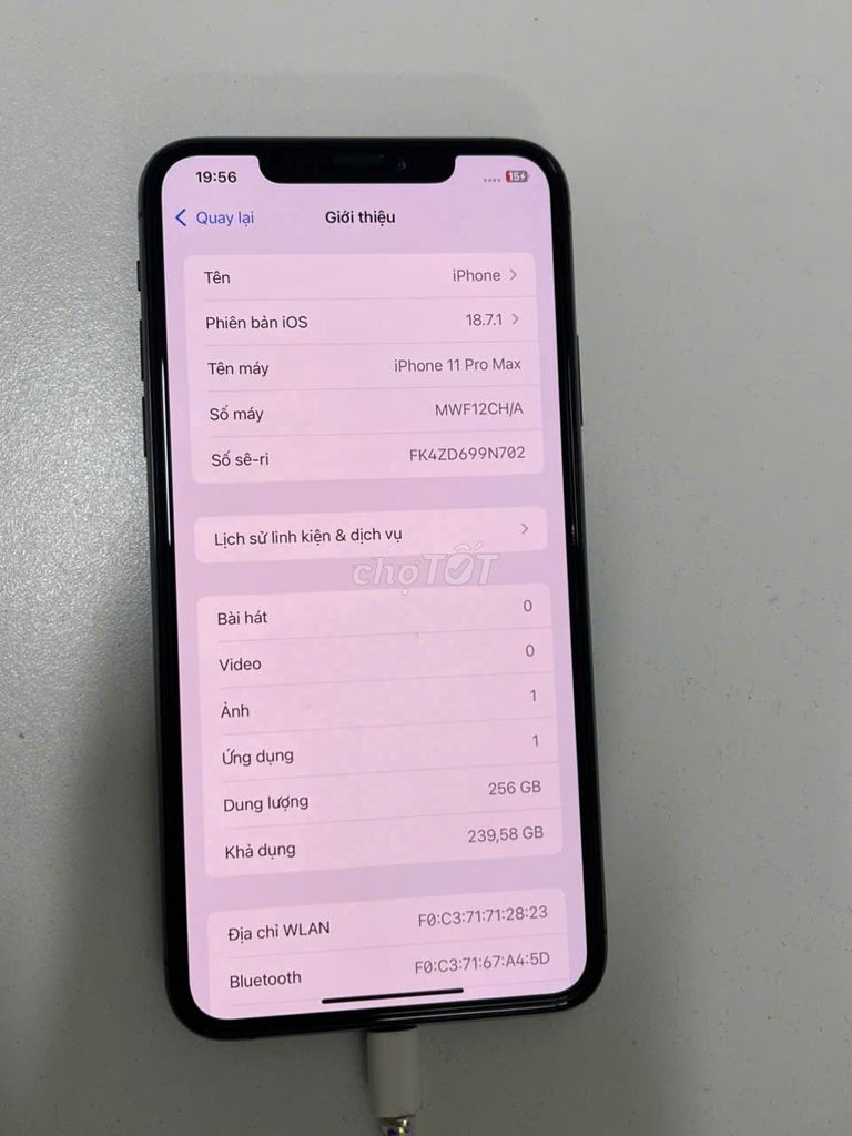 Apple iPhone 11 Pro Max 256GB Đen. Mua bán Điện thoại tại Quận Đống Đa Hà Nội được đăng bởi NGUYEN LINH  hình 1