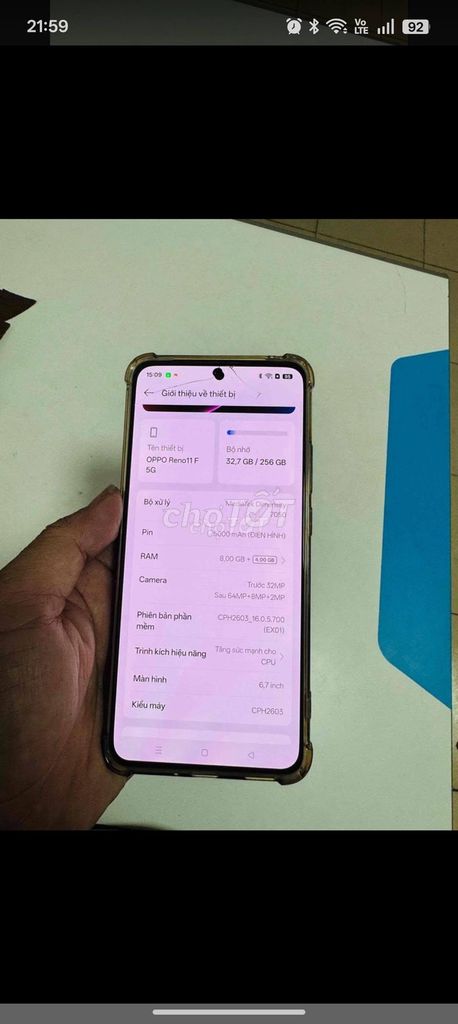 Oppo Reno 11F 8GB/256GB Nứt kính, đốm nhỏ. Mua bán Điện thoại tại Quận 10 Tp Hồ Chí Minh được đăng bởi Hội Đồ Điện Tử hình 1