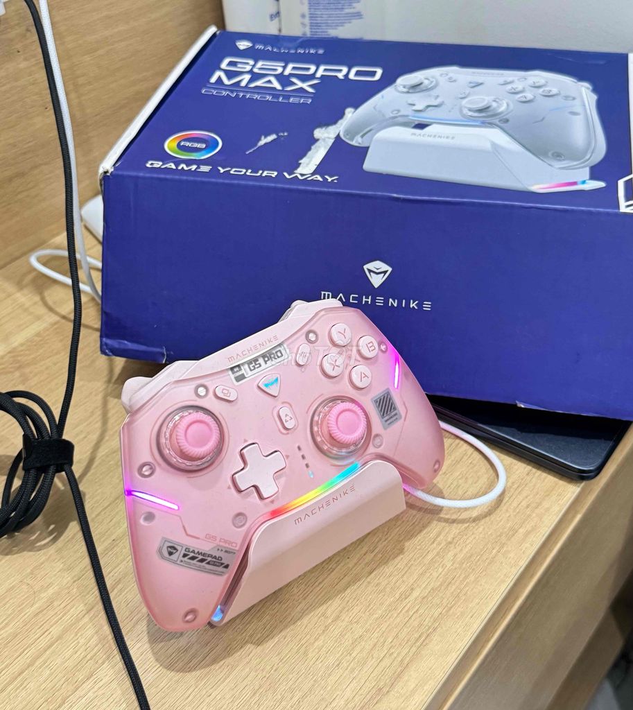 Tay cầm chơi game Machenike G5 Pro Max Hồng. Mua bán Thiết bị chơi game tại Quận Liên Chiểu Đà Nẵng được đăng bởi A hình 1
