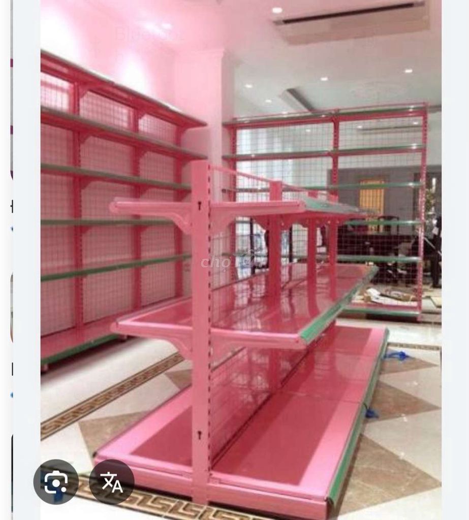 Kệ siêu thị đôi 4 tầng 1.5m Hồng. Mua bán Tủ, kệ gia đình tại Huyện Cần Giuộc Long An được đăng bởi Chi Chi hình 1