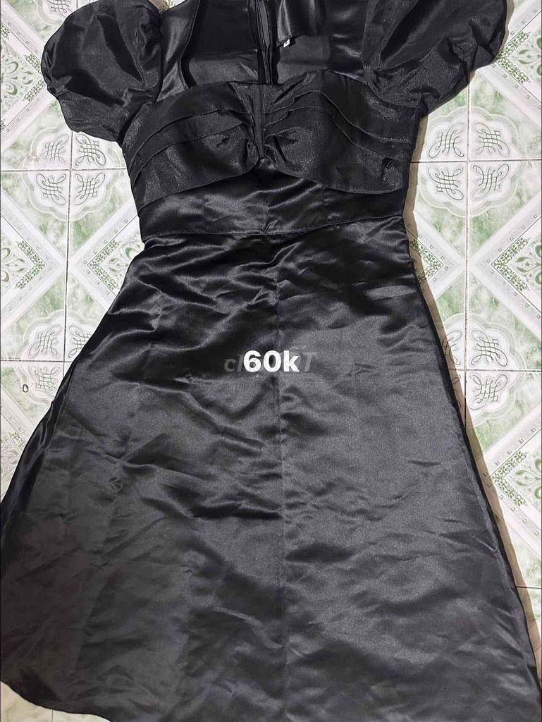 Đầm Nữ Vải Satin Bigsize Đen. Mua bán Quần áo tại Quận Bình Tân Tp Hồ Chí Minh được đăng bởi Trần thị ngọc giàu hình 1