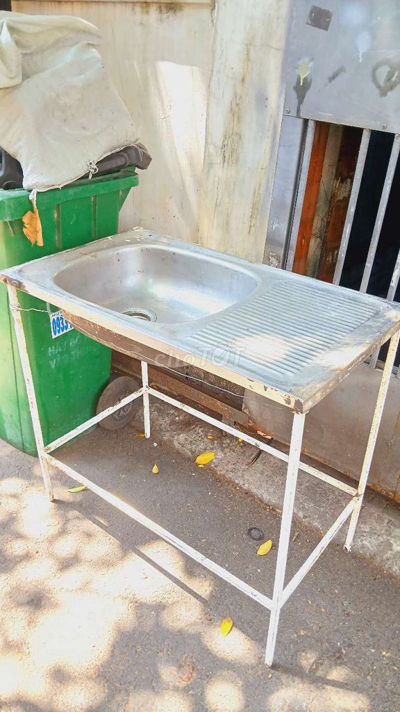 Bồn rửa chén Inox Bạc Lớn. Mua bán Thiết bị vệ sinh, nhà tắm tại Quận Bình Thạnh Tp Hồ Chí Minh được đăng bởi GÓC PASS ĐỒ hình 1