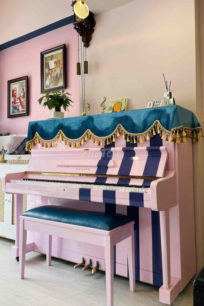 Đàn piano cơ ZENON Nhật Bản Hồng. Mua bán Nhạc cụ tại Quận 5 Tp Hồ Chí Minh được đăng bởi zeng van hình 1