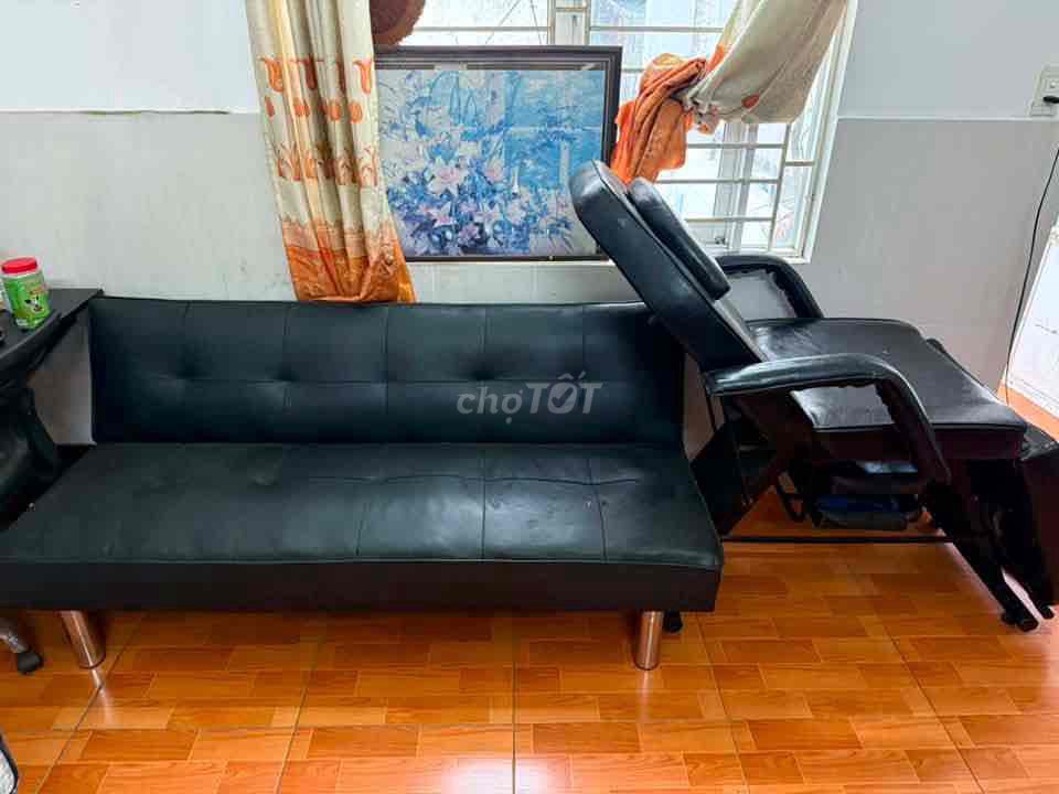 Ghế sofa Da Đen Còn mới. Mua bán Bàn ghế tại Quận Liên Chiểu Đà Nẵng được đăng bởi NghiA hình 1