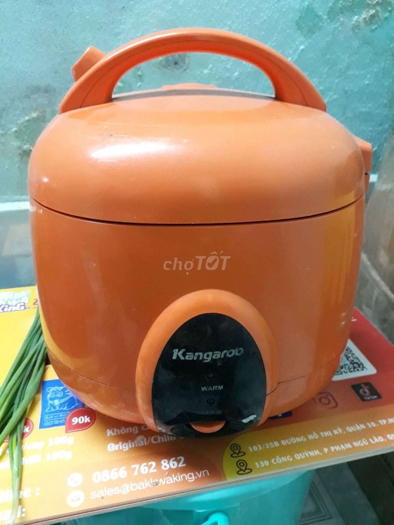 Nồi cơm điện Kangaroo Cam đã sử dụng. Mua bán Bếp, lò, đồ điện nhà bếp tại Huyện Dầu Tiếng Bình Dương được đăng bởi Dương Ngọc hình 1