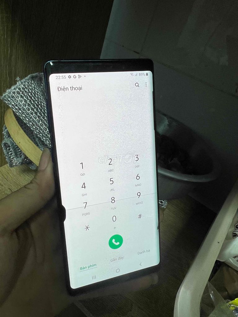 note 9 hàn 2 sim..chữa cháy