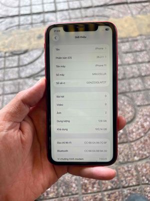 Apple iPhone 11 128GB Đỏ Đã dùng