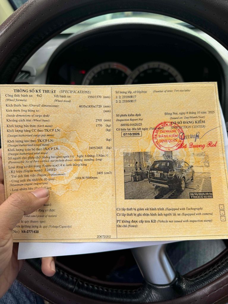 Chevrolet Captiva Số Tự Động. Mua bán Ô tô tại Huyện Định Quán Đồng Nai được đăng bởi Đặng Ngọc Dũng hình 7