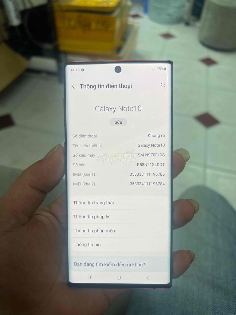 Samsung Note 10 256GB Đỏ. Mua bán Điện thoại tại Quận Đống Đa Hà Nội được đăng bởi Nguyen dao hình 1