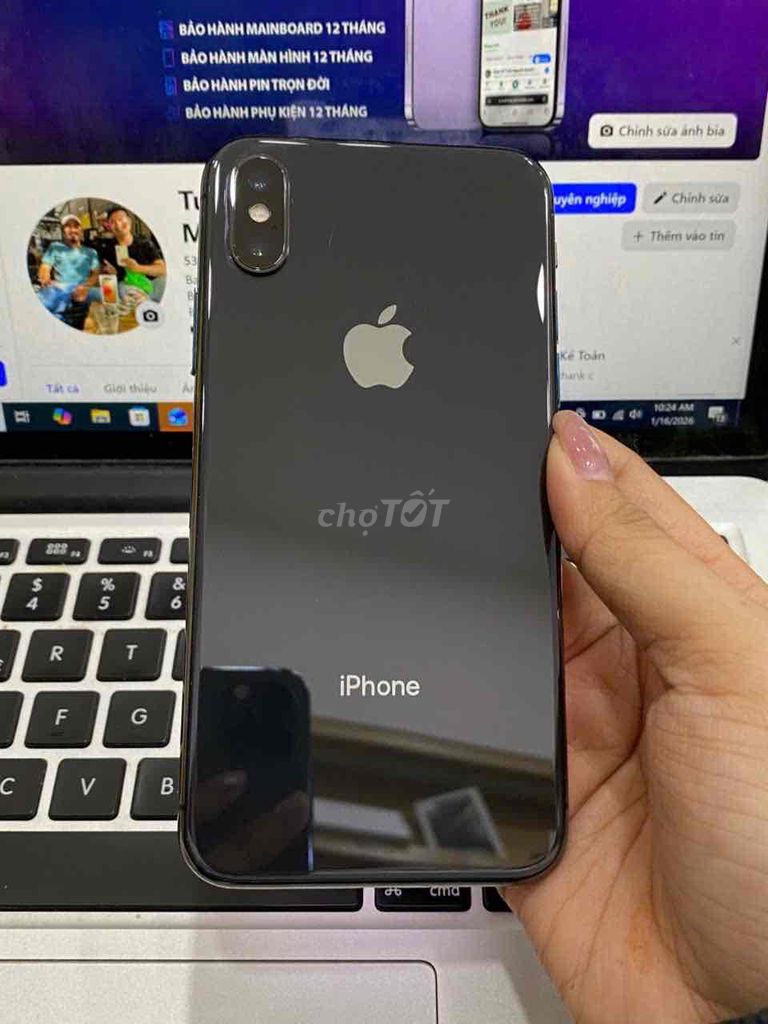 Iphone X 64G Đen - LL/A - Pin 100% giá rẻ. Mua bán Điện thoại tại Quận 3 Tp Hồ Chí Minh được đăng bởi Tuấn Nguyễn hình 1