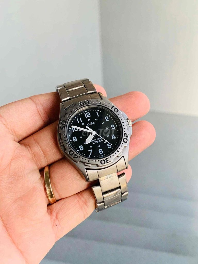 Đồng hồ Alba Titanium Nhật zin keng chạy chuẩn. Mua bán Đồng hồ tại Huyện Bình Chánh Tp Hồ Chí Minh được đăng bởi tiệm đồng hồ si Nhật Thuỵ hình 1