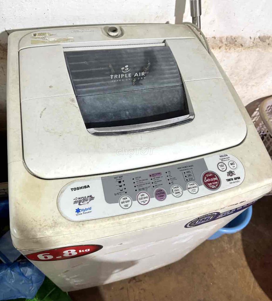 Máy giặt Toshiba Triple Air 6.8kg Trắng. Mua bán Máy giặt tại Huyện Lâm Hà Lâm Đồng được đăng bởi Chó Phú Quốc hình 1