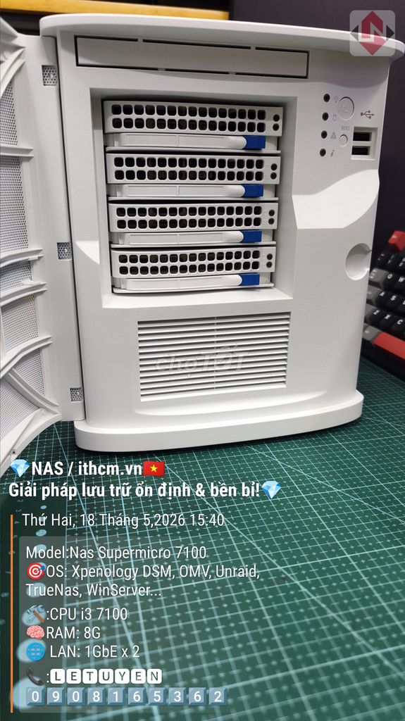 Box Nas SuperMicro 7100 Selfhost docker chạy Syno. Mua bán Phụ kiện (Màn hình, Chuột...) tại Quận Bình Tân Tp Hồ Chí Minh được đăng bởi Lê Tuyển hình 1