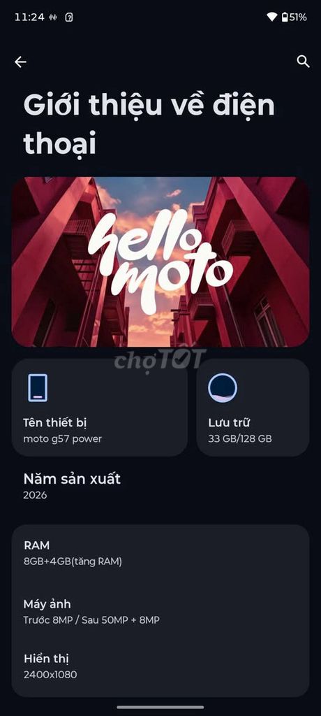 Motorola G57 Power 128GB. Mua bán Điện thoại tại Quận 12 Tp Hồ Chí Minh được đăng bởi Hội Đồ Điện Tử hình 1