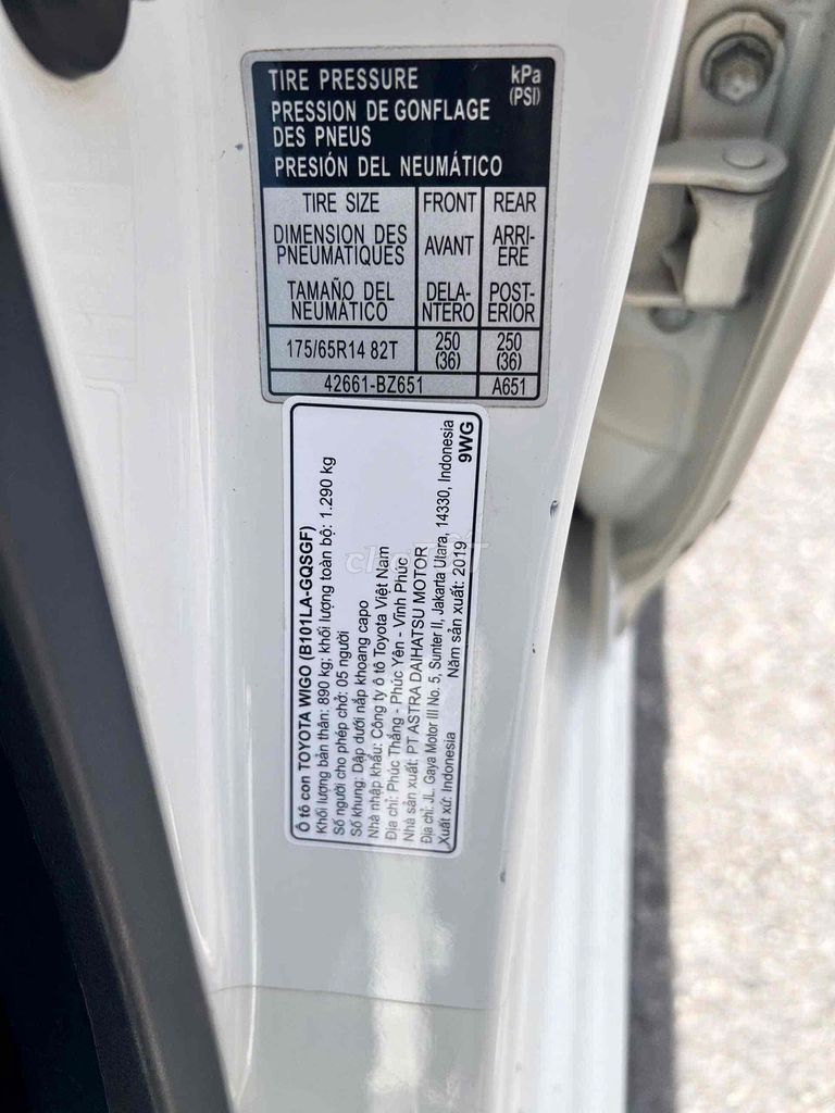 Toyota Wigo 2020 - 49000 km. Mua bán Ô tô tại Quận 7 Tp Hồ Chí Minh được đăng bởi AN LÝ  hình 19