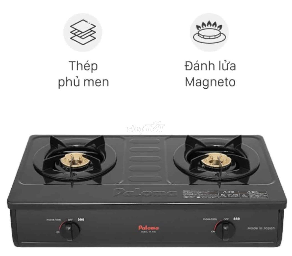 Bếp gas đôi Paloma PA-7MEJ made in Japan. Mua bán Bếp, lò, đồ điện nhà bếp tại Quận 3 Tp Hồ Chí Minh được đăng bởi Võ Chính hình 1