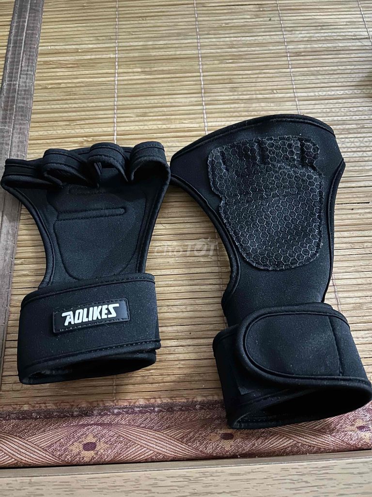 Găng tay tập gym AOLIKES Đen. Mua bán Đồ thể thao, Dã ngoại tại Quận Thanh Xuân Hà Nội được đăng bởi Long  hình 1