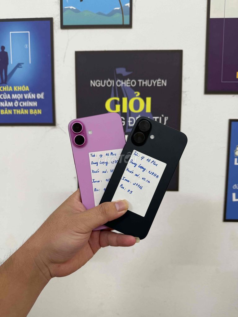 Apple iPhone 16 Plus 128GB Tím, Đen Nguyên bản. Mua bán Điện thoại tại Quận Đống Đa Hà Nội được đăng bởi CHUNG Mobile hình 1