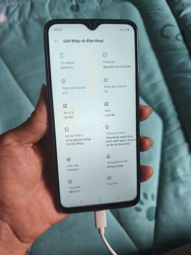 OPPO F11 128GB Xanh Android 10. Mua bán Điện thoại tại Quận 12 Tp Hồ Chí Minh được đăng bởi nnh hình 1