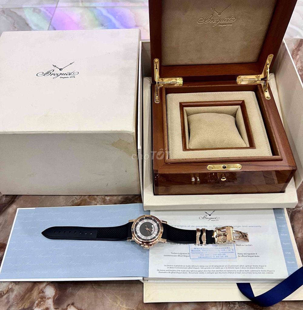 Breguet Marine Vàng Hồng 18k Fullbox