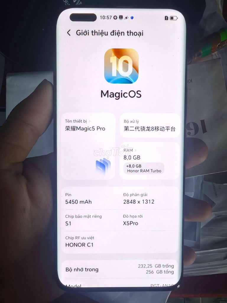 Honor Magic 5 Pro 256GB Đen Like New. Mua bán Điện thoại tại Thành phố Quảng Ngãi Quảng Ngãi được đăng bởi Hội Đồ Điện Tử hình 1