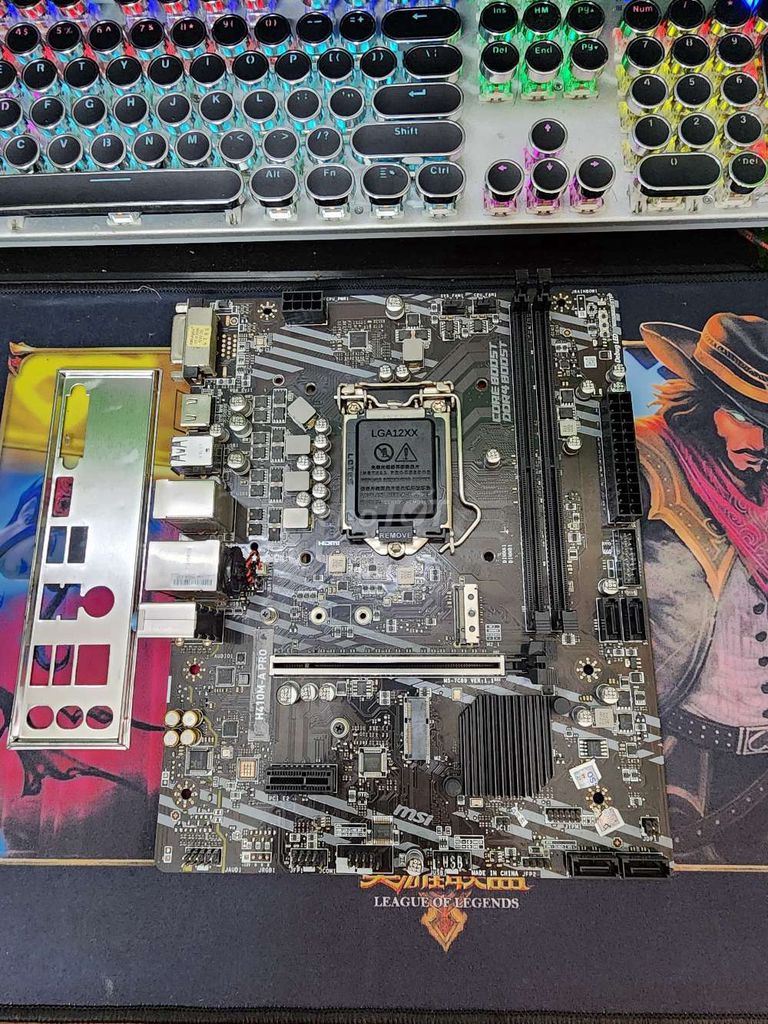 Main MSI H410, có Khe M.2.