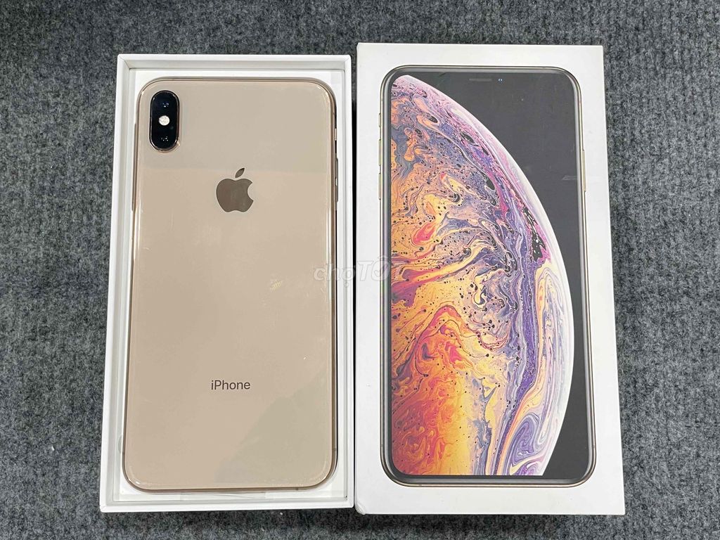 Iphone Xs Max 512GB Gold VN fullbox new 98%, Pin 8