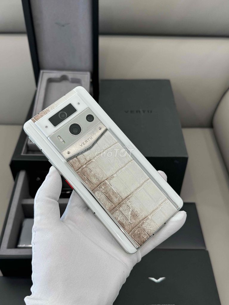 Vertu Meta2 MAX White Alligator Himalaya Fullset. Mua bán Điện thoại tại Thành phố Thủ Đức Tp Hồ Chí Minh được đăng bởi Trung Vertu hình 1