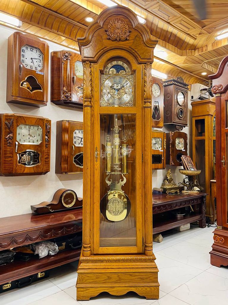 Đồng hồ tủ cây Ridgeway Tắt đêm tự động. Mua bán Đồ sưu tầm, đồ cổ tại Quận Thanh Xuân Hà Nội được đăng bởi Vang Vọng hình 1