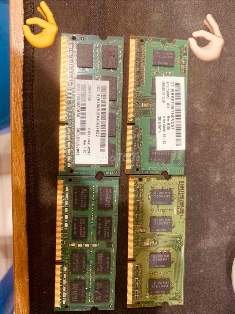 RAM DDR 4GB Đã sử dụng. Mua bán Linh kiện (RAM, Card...) tại Huyện Hoài Đức Hà Nội được đăng bởi Hao Dinh hình 1