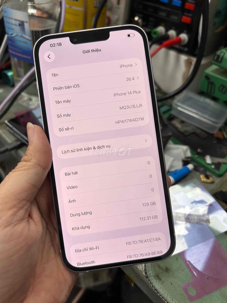 Apple iPhone 14 Plus 128GB Tím. Mua bán Điện thoại tại Thành phố Thuận An Bình Dương được đăng bởi Huy mua bán sửa chữa iphone ipad hình 1