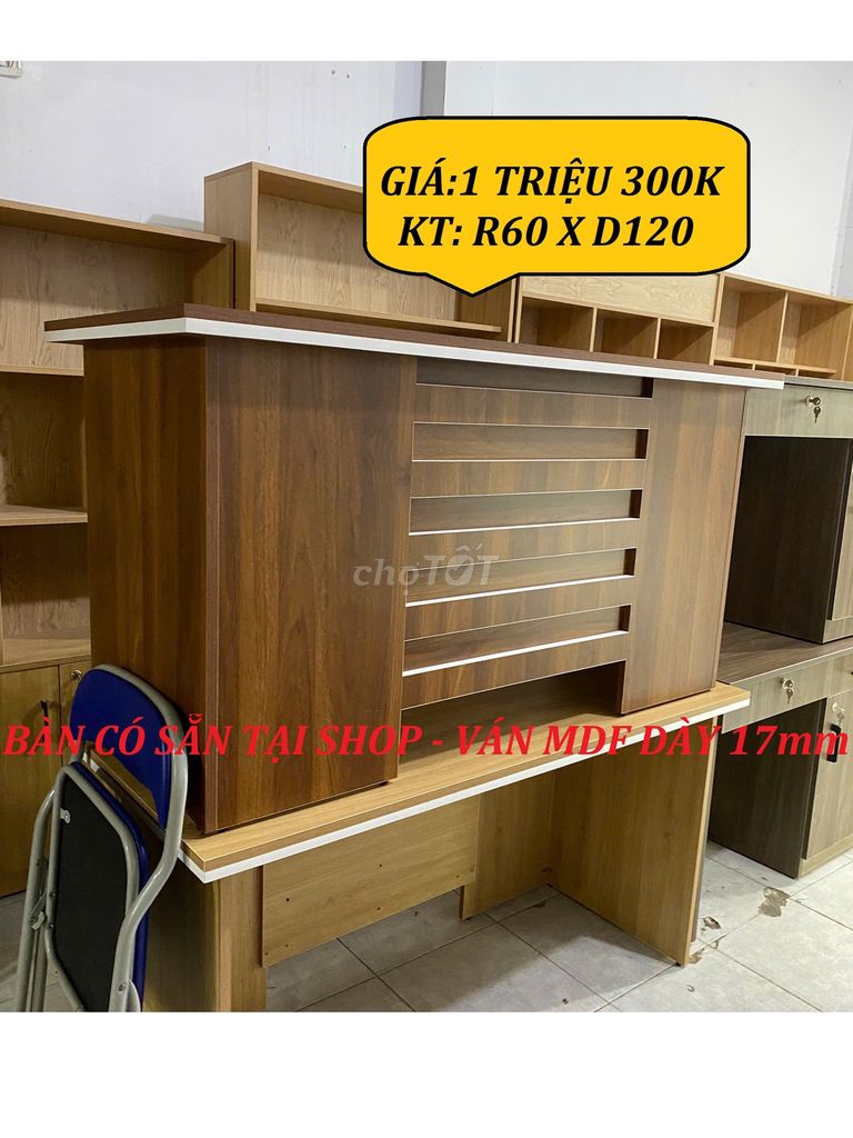 SALE BÀN LÀM VIỆC & BÀN DÀI 1M4 & BÀN VÁN MDF