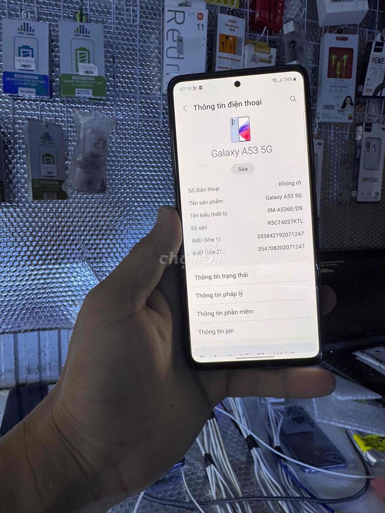 Samsung Galaxy A53 5G Đen. Mua bán Điện thoại tại Huyện Thới Bình Cà Mau được đăng bởi hoang phi hình 1