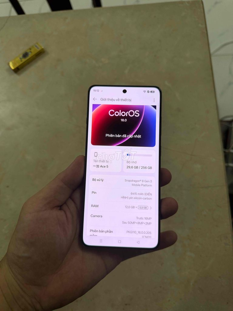 OnePlus Ace 5 256GB Xám. Mua bán Điện thoại tại Quận Bình Tân Tp Hồ Chí Minh được đăng bởi HCM hình 1