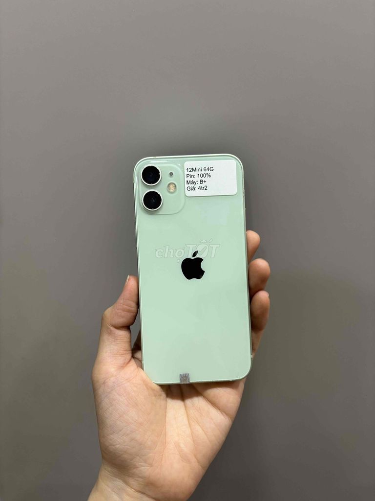 Apple iPhone 12 Mini 64GB Xanh mint pin new zin. Mua bán Điện thoại tại Huyện Hóc Môn Tp Hồ Chí Minh được đăng bởi SIRI STORE HCM hình 1