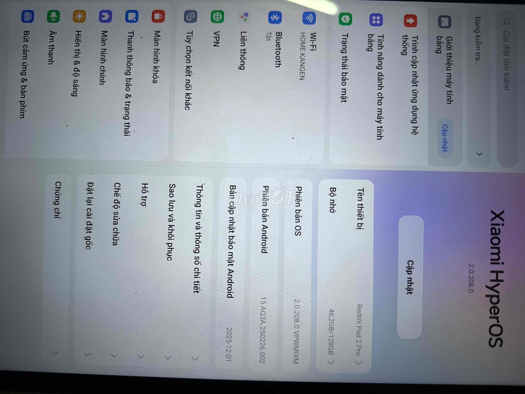 Xiaomi Redmi Pad 2 Pro 128GB Xám. Mua bán Máy tính bảng tại Thành phố Thuận An Bình Dương được đăng bởi Vo Quan Bao hình 1