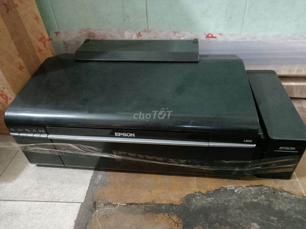 Máy in Epson L805 Đen Nghẹt đầu phun. Mua bán Đồ dùng văn phòng tại Quận Gò Vấp Tp Hồ Chí Minh được đăng bởi Lê  Minh hình 1