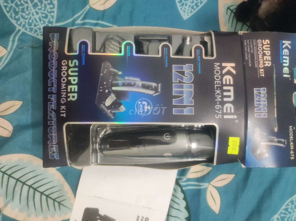 Bộ tông đơ Kemei KM-675 Nam Đen. Mua bán Nội thất, đồ gia dụng khác tại Thành phố Vĩnh Long Vĩnh Long được đăng bởi Gia khánh hình 1