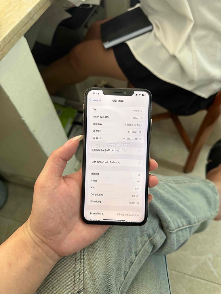 iPhone Xs Max 64GB Trắng Đã sử dụng. Mua bán Điện thoại tại Quận Hồng Bàng Hải Phòng được đăng bởi Long hình 1